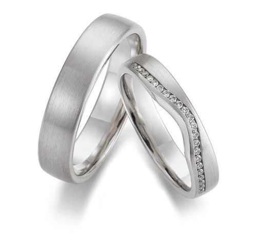 Gifteringer i hvitt gull 14 kt, 4 mm. GERSTNER - 2850328503