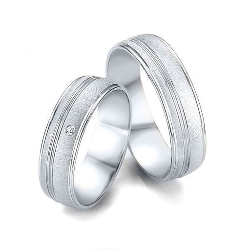 Gifteringer i hvitt gull 9 kt, 6 mm. Smart line - 248070570