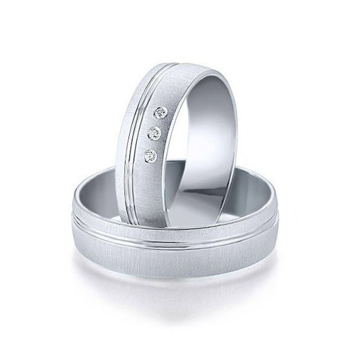 Gifteringer i hvitt gull 9 kt, 6 mm. Smart line - 248070611