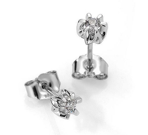 Diamantøredobber Sitara med 2/0,10 ct W-Si-422110