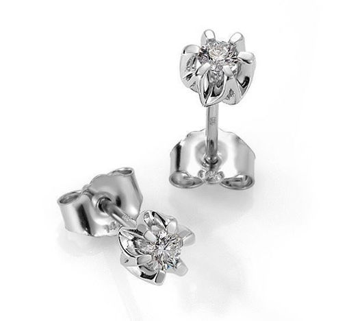 Diamantøredobber Sitara med 2/0,15 ct W-Si-422115