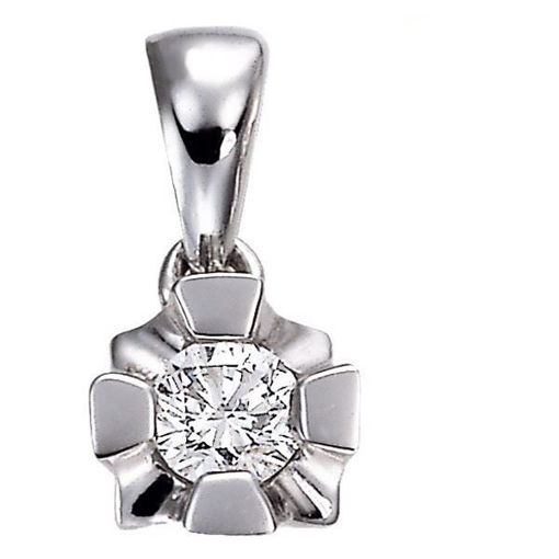 Diamantsmykke Evita i gull med 0,15 ct W-Si-50315