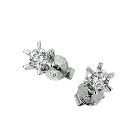 Diamantøredobber Sofia med 2/0,16 ct W-Si -2120716