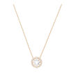 Smykke Swarovski Sparkling Dance Round Necklace, White, Rose-gold tone plated - 5272364