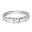 Iselin alliansering i hvitt gull med diamant - 8501015
