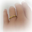 Diamantring i gult gull med 0,03 ct W-Si - COC00552h