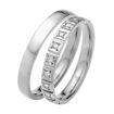 Giftering & diamantring 0,15 ct W-Si i gull 14kt, 3 mm -1103509