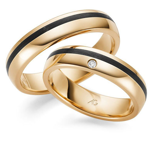 Gifteringer i rosé gull 14 kt, 5 mm. GERSTNER - 28575ll 9 kt, 5 mm. GERSTNER - 28575