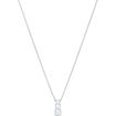 Swarovski smykke Attract Trilogy Round Pendant, White, Rhodium plated - 5414970