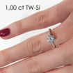 Enstens diamantring Aida med 1,00 ct i 14kt gull. TW-Si. -18016100