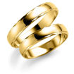 Gifteringer i gull 14 kt 4 mm - SE127GU40