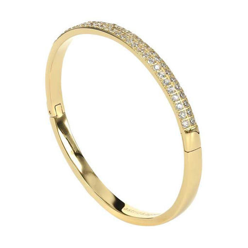 Armbånd i forgylt stål med zirkonia, Clarissa - 354704