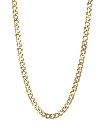 Herrekjede forgylt IKE i stål 52cm/6cm - 520618