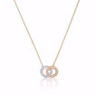Swarovski smykke Stone Necklace, Multi-colored, Rose-gold tone plated - 5414999