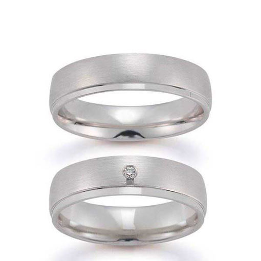 Gifteringer i hvitt gull 14 kt, 5.5 mm. GERSTNER - 20022