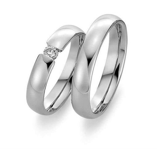 	Gifteringer i hvitt gull 9kt, 4,5 mm. GETTMANN - 1807445