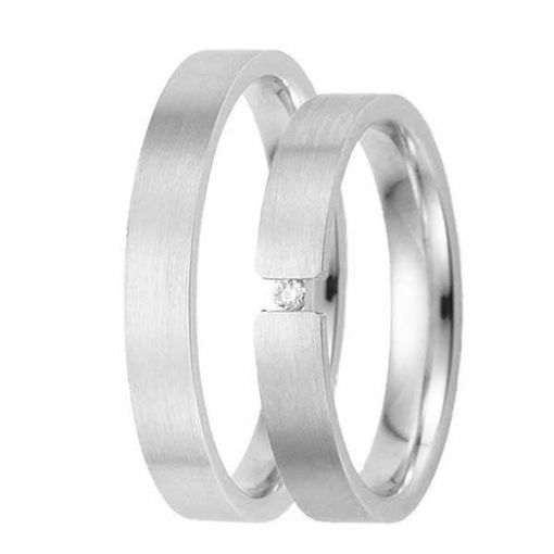 Gifteringer i hvitt gull 9kt, 3,5 mm. GETTMANN - 835335