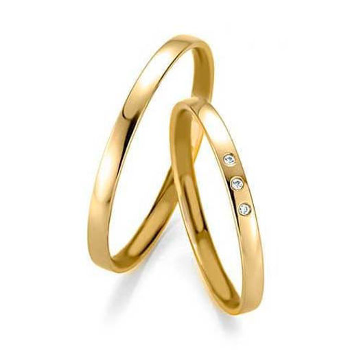Gifteringer i gult gull 14 kt, 2 mm. BASIC SLIM - 48043070