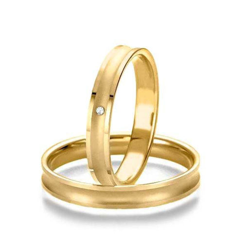 Gifteringer i gult  gull 14 kt, 3.5 mm. Slim line  - 48071250