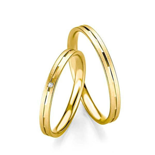 Gifteringer i gult gull 14 kt, 2.5 mm. BASIC SLIM - 48043210