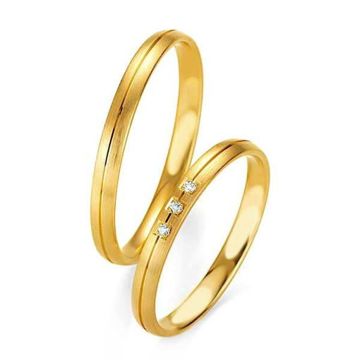 Gifteringer i gult gull 14 kt, 2.5 mm. BASIC SLIM - 4804323