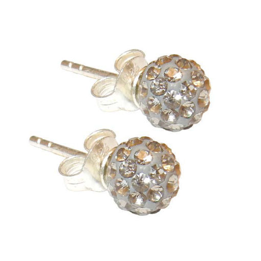 Sølv øredobber med stener  - 1990079