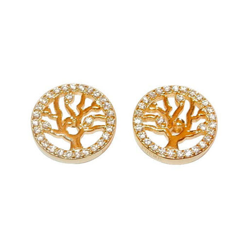 Øredobber  i forgylt sølv - 34960