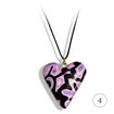 Hjertesmykke Hidden Magic, lilla, håndlaget -28020702