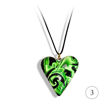 Hjertesmykke Hidden Magic, Grønn, håndlaget -28020704