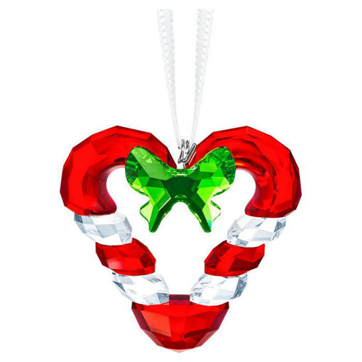 Swarovski figurer Candy Cane Heart Ornament - 5403314