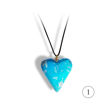 Hjertesmykke Blå hjerte, håndlaget -28020713-2