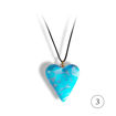 Hjertesmykke Blå hjerte, håndlaget -28020713-2