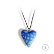 Hjertesmykke Mørke blå hjerte, håndlaget -28020715