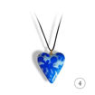 Hjertesmykke Mørke blå hjerte, håndlaget -28020715-2