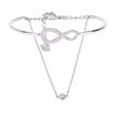 Swarovski armbånd Infinity Chain Crystal, hvitt - 5520584