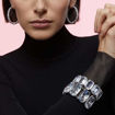 Swarovski armbånd Millenia bracelet Octagon cut crystals, white, rhodium plated - 5599192 