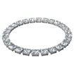  Swarovski smykke Millenia necklace Square cut crystals, White, Rhodium plated - 5599206