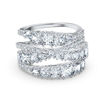 Swarovski Twist Wrap ring White, Rhodium plated - 5580952