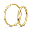 Gifteringer i gult gull 14 kt, 2 mm. BASIC SLIM - 48043030