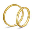 Gifteringer i gult gull 9 kt, 2.5 mm. BASIC SLIM - 148043210