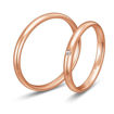 Gifteringer i rødt gull 9 kt, 2.5 mm. BASIC SLIM - 1480431100