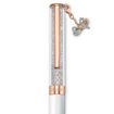 Swarovski Crystalline Celebration 2021 ballpoint pen Bow, White, Rose gold-tone plated - 5553339