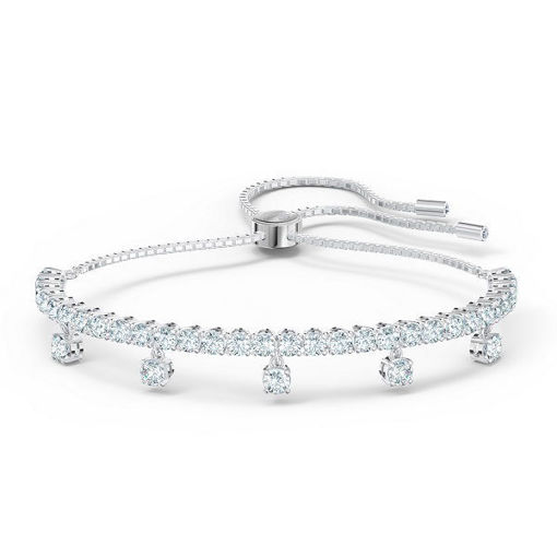 Swarovski armbånd Subtle Drops bracelet White, Rhodium plated - 5556913