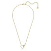 Swarovski smykke Lovely necklace Heart, White, Gold-tone plated