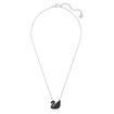 Swarovski smykke Iconic Swan Pendant, Black, Rhodium plated - 5347329
