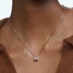 Swarovski smykke Millenia necklace Octagon cut Swarovski Zirconia, Pink - 5614933