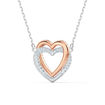 Swarovski smykke Infinity necklace, Heart, White, Mixed metal finish - 5518868