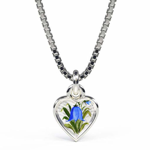 Halskjede i sølv - Blåklokkemotiv - 220720