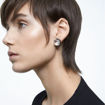 Swarovski øredobber Harmonia earrings Cushion cut crystals, white, mixed metal finish - 5600943