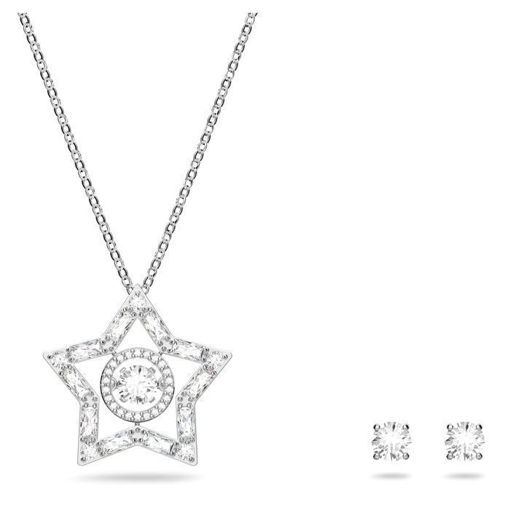 Swarovski smykkesett Stella Star, hvitt - 5622729